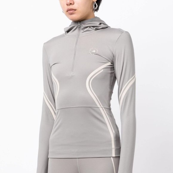 adidas by Stella McCartney Truepace hooded performance top - sz S - Picture 2 of 12
